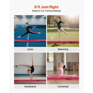 VEVOR 8FT Αναδιπλούμενη Δοκός Ισορροπίας για Παιδιά, Σταθερή Υποστή...