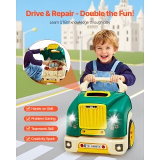 VEVOR Παιδικό Σετ Μηχανικού Αυτοκινήτου με Αφαιρούμενα Μέρη Πράσινο...