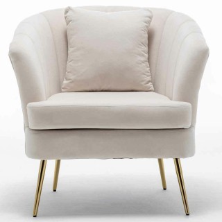 Πολυθρόνα / Καρέκλα Υφασμάτινη με Μεταλλικά Πόδια 80 x 70 x 80 cm Μ... Πολυθρόνα / Καρέκλα Υφασμάτινη με Μεταλλικά Πόδια 80 x 70 x 80 cm Μ...