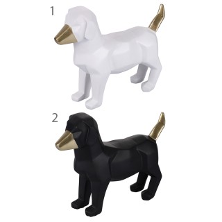 Galileo Διακοσμητικός σκύλος Virgola από πολυρητίνη 26,4x8,5x21,3 c...