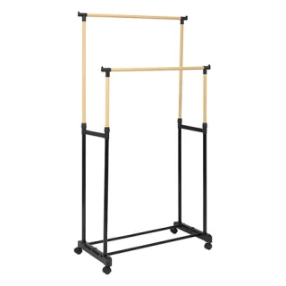 Double Clothes Hanger 86 x 42 x 165 cm Black 205558 5Five Simply S...