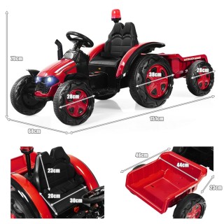 Costway Παιδικό Τρακτέρ με Ρυμουλκούμενο και Μουσική Αναπαραγωγή -... Costway Παιδικό Τρακτέρ με Ρυμουλκούμενο και Μουσική Αναπαραγωγή -...