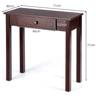 Costway  Πολυλειτουργικό Κονσόλα Τραπέζι με Ρετρό Στυλ 71 x 30 x 71...