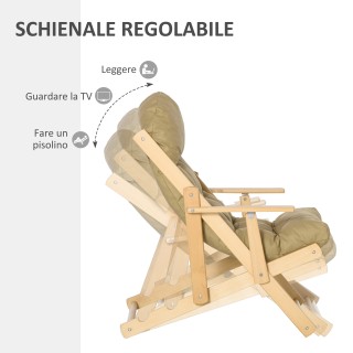 HOMCOM Πτυσσόμενη Καρέκλα Καθιστικού με Μπράτσα και Μαξιλάρι, από ... HOMCOM Πτυσσόμενη Καρέκλα Καθιστικού με Μπράτσα και Μαξιλάρι, από ...