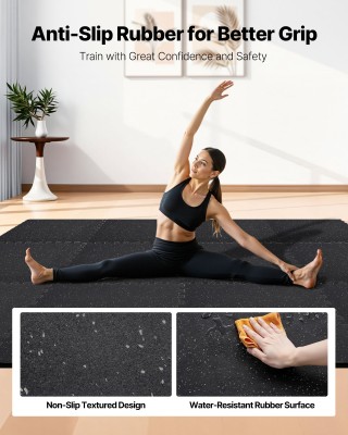 VEVOR Σετ Ασκήσεων Puzzle, Προστατευτικά Πατάκια Γυμναστικής 24 Τεμ...