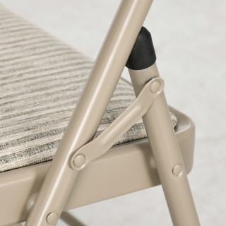 HOMCOM Σετ 6 Σύγχρονων Πτυσσόμενων Καρεκλών από Ατσάλι και Πολυεστέ...