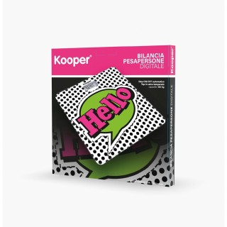 Kooper Ψηφιακή ζυγαριά μπάνιου από σκληρυμένο γυαλί Pop Kooper 5919...