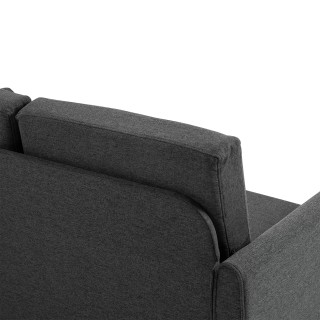 Διθέσιος καναπές Homcom με επένδυση με σκούρο γκρι λινό κάλυμμα 141... Διθέσιος καναπές Homcom με επένδυση με σκούρο γκρι λινό κάλυμμα 141...