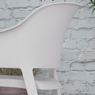 Outsunny Σετ με 4 στοιβαζόμενες πλαστικές καρέκλες κήπου με μπράτσα... Outsunny Σετ με 4 στοιβαζόμενες πλαστικές καρέκλες κήπου με μπράτσα...