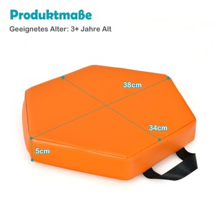 Costway Σετ Πολύχρωμων Μαξιλαριών Δαπέδου για Παιδιά (6 Τεμάχια) FH...