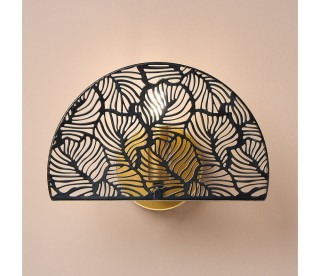 Ostaria Απλίκα Μεταλλική Calathea Μαύρη Χρυσή -37763 Ostaria Απλίκα Μεταλλική Calathea Μαύρη Χρυσή -37763