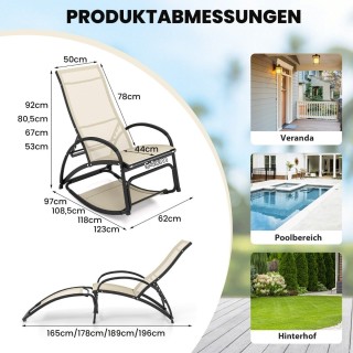 Costway Πολυλειτουργική Καρέκλα 2-σε-1: Κουνιστή & Ξαπλώστρα με Ρυ... Costway Πολυλειτουργική Καρέκλα 2-σε-1: Κουνιστή & Ξαπλώστρα με Ρυ...