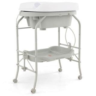 Costway Πάγκος Αλλαγής με Μπανιέρα για Μωρά - Πολυλειτουργικός και ...