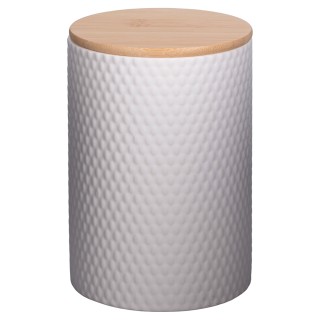 Villa DEste  Σετ 3 βάζα 750 ml από γρανίτη με καπάκι από μπαμπού Ci...