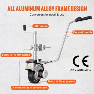 Ηλεκτρικό Ρυμουλκό VEVOR, 5000lbs, 350W, 12V, 22 ft/min, 12-24.8 Ύψ...