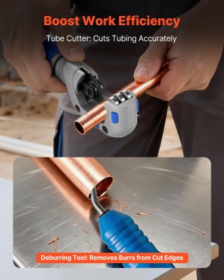 VEVOR Εκκεντρικό εργαλείο εκτόνωσης σωλήνων 45° για HVAC, 1/4-3/4 &...