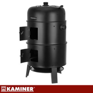 Kaminer Ψησταριά Κάρβουνου 3 σε 1 με Καπνιστήρι, Θερμόμετρο, Καπάκι...