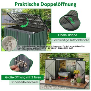 Costway Πράσινο Σπίτι Ανακύκλωσης: Μεταλλική Διπλή Κατασκευή για Κ... Costway Πράσινο Σπίτι Ανακύκλωσης: Μεταλλική Διπλή Κατασκευή για Κ...