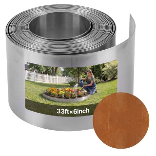 VEVOR Ατσάλινη Κοπή Τοπίου Corten, 1000 x 15 εκ., Με Γάντια, Ευέλικ...