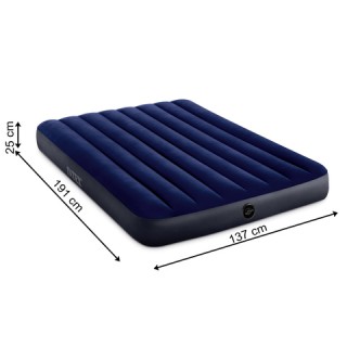 INTEX Διπλό Φουσκωτό Στρώμα Dura-Beam Fiber-Tech  137x191x25 cm Βελ...