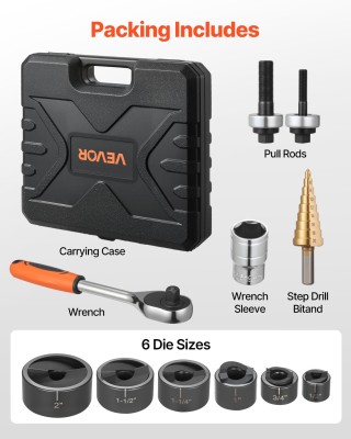 VEVOR Σετ Διάτρησης SLUG-Buster 12.7-50.8mm για Αλουμίνιο και Ήπιο ... VEVOR Σετ Διάτρησης SLUG-Buster 12.7-50.8mm για Αλουμίνιο και Ήπιο ...