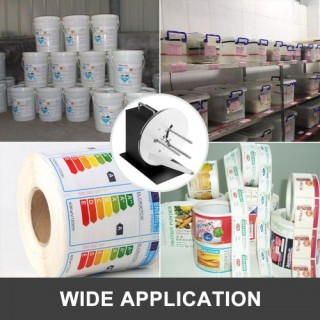 VEVOR  Μηχανή Επανατύλιξης Ετικετών 120mm, Διπλής Κατεύθυνσης, Συγχ...