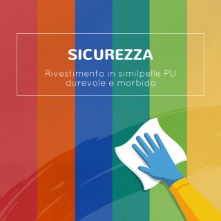 HOMCOM Σετ Μαλακών Κατασκευών για Παιδιά με 5 Μπλοκ σε Σχήμα Ορθογω...