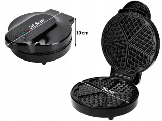 Verk Group Ισχυρή Συσκευή Παρασκευής Βάφλας 1000W για 5 Αφράτες Καρ...