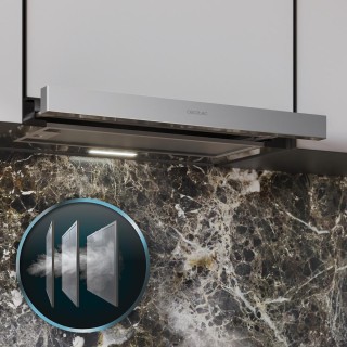 CECOTEC  Τηλεσκοπικός Απορροφητήρας Bolero Flux TLM 606500 Inox, 60...