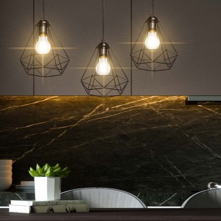 BAKAJI Μοντέρνος Βιομηχανικός Σχεδιασμός Κρεμαστό Φωτιστικό με Μαύρ... BAKAJI Μοντέρνος Βιομηχανικός Σχεδιασμός Κρεμαστό Φωτιστικό με Μαύρ...