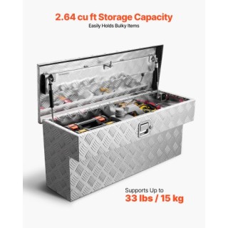 VEVOR Κουτί Εργαλείων Βαρέος Τύπου για Καρότσα Φορτηγού, Αλουμινίου...