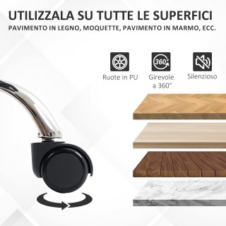 HOMCOM Περιστρεφόμενη Καρέκλα Γραφείου με Ανακλινόμενη Πλάτη και Απ... HOMCOM Περιστρεφόμενη Καρέκλα Γραφείου με Ανακλινόμενη Πλάτη και Απ...