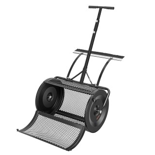 VEVOR Διανομέας Κομπόστ και Τύρφης 61 εκ. με Λαβή Ώθησης/Έλξης, Βού...