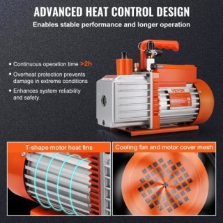 VEVOR Αντλία Κενού 5 CFM 2 Σταδίων για Κλιματιστικά KDZKB5CFM375WZ... VEVOR Αντλία Κενού 5 CFM 2 Σταδίων για Κλιματιστικά KDZKB5CFM375WZ...