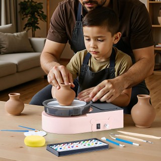 VEVOR Ηλεκτρικός Μίνι Τροχός Κεραμικής για Παιδιά και Ενήλικες - Ρο...