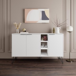 Shally Dogan Μοντέρνα Κονσόλα με 3 Πόρτες και Ανοιχτούς Χώρους 142x...