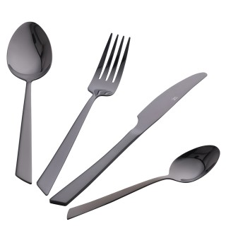 Villa dEste Home Σετ 24 Μαχαιροπίρουνα από Ανοξείδωτο Ατσάλι σε Μαύ... Villa dEste Home Σετ 24 Μαχαιροπίρουνα από Ανοξείδωτο Ατσάλι σε Μαύ...