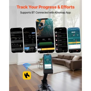 VEVOR Ξύλινο Πτυσσόμενο Κωπηλατικό Μηχάνημα με Δεξαμενή Νερού & LCD... VEVOR Ξύλινο Πτυσσόμενο Κωπηλατικό Μηχάνημα με Δεξαμενή Νερού & LCD...