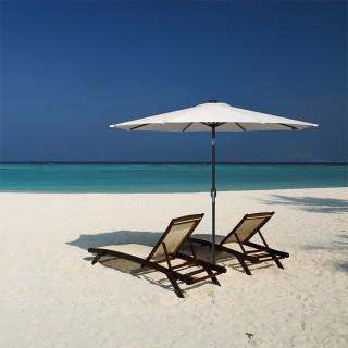 BAKAJI Ομπρελόκηπος 270 cm Φώτα LED Ομπρέλα Μπεζ Αντιανεμικό Εξωτε... BAKAJI Ομπρελόκηπος 270 cm Φώτα LED Ομπρέλα Μπεζ Αντιανεμικό Εξωτε...