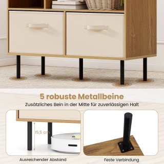 Costway Βιβλιοθήκη με 3 Αποσπώμενα Πτυσσόμενα Υφασμάτινα Συρτάρια 3... Costway Βιβλιοθήκη με 3 Αποσπώμενα Πτυσσόμενα Υφασμάτινα Συρτάρια 3...