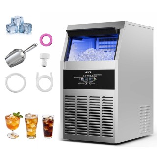 VEVOR Επαγγελματική Παγομηχανή 73kg/24h με Αποθήκευση 14kg Ανοξείδω... VEVOR Επαγγελματική Παγομηχανή 73kg/24h με Αποθήκευση 14kg Ανοξείδω...