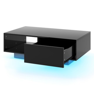 Costway  Τραπέζι σαλονιού με 20 χρώματα LED φώτα & τηλεχειριστήριο,...