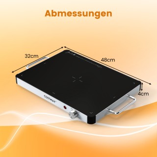 Costway Ρυθμιζόμενη Ηλεκτρική Πλάκα Θέρμανσης 48 x 32 x 4 cm ES10507DE Costway Ρυθμιζόμενη Ηλεκτρική Πλάκα Θέρμανσης 48 x 32 x 4 cm ES10507DE