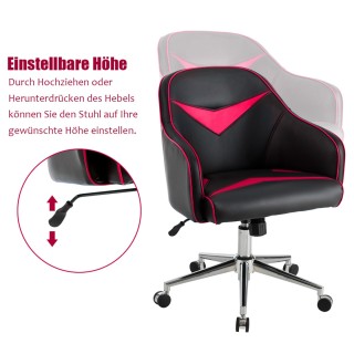 Costway Περιστρεφόμενη Καρέκλα Γραφείου με Ρυθμιζόμενο Ύψος & Κλίση...