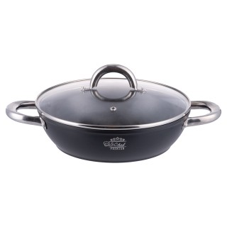 Galileo Τηγάνι με καπάκι 24 εκ, από σφυρήλατο αλουμίνιο με κεραμική... Galileo Τηγάνι με καπάκι 24 εκ, από σφυρήλατο αλουμίνιο με κεραμική...