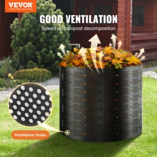 Κάδος Κομποστοποίησης VEVOR 220 Γαλόνια, Εξωτερικός & Επεκτάσιμος  ...