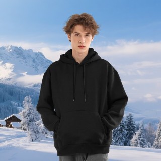 VEVOR Προσιτή Μαύρη Fleece Κουκούλα XXL, Ζεστή & Άνετη για Φθινόπωρ...