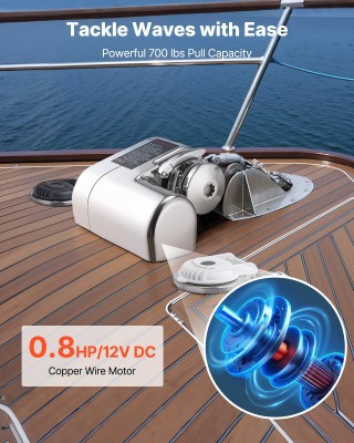 VEVOR Ηλεκτρικός Εργάτης Άγκυρας, 12V DC, Ισχύς 600W για Σκάφη 7-9 ... VEVOR Ηλεκτρικός Εργάτης Άγκυρας, 12V DC, Ισχύς 600W για Σκάφη 7-9 ...