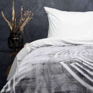 Ανάγλυφη Κουβέρτα Xρώματος Γκρι SLEEPTIME  8720578091157