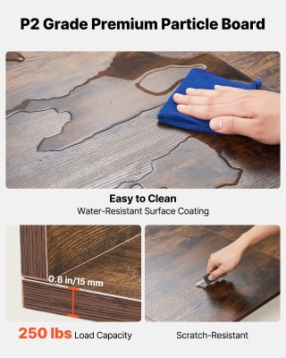 VEVOR Ξύλινος Πάγκος Πλυντηρίου & Στεγνωτηρίου με Άκρες & Γάντζους ...